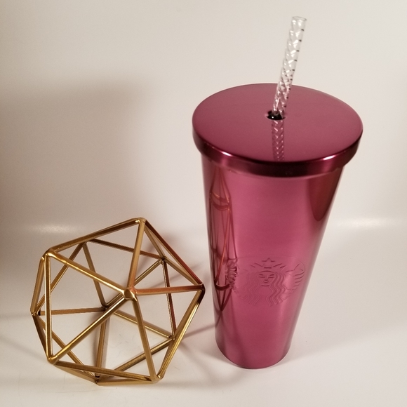 Starbucks, Rare, Pink Metallic Tumbler - Picture 2 of 8